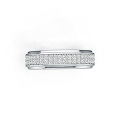 Sterling Silver Semi Mount Ring Setting Round RD 1.5mm DHJ
