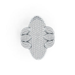 Sterling Silver Semi Mount Ring Setting Round RD 1.1mm DHJ