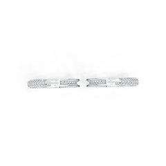 Sterling Silver Semi Mount Earrings Setting Round RD 1.8mm DHJ