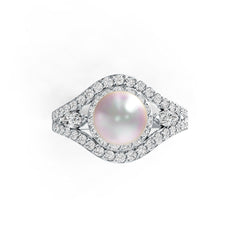 Sterling Silver Semi Mount Ring Setting Round RD 8.5mm DHJ