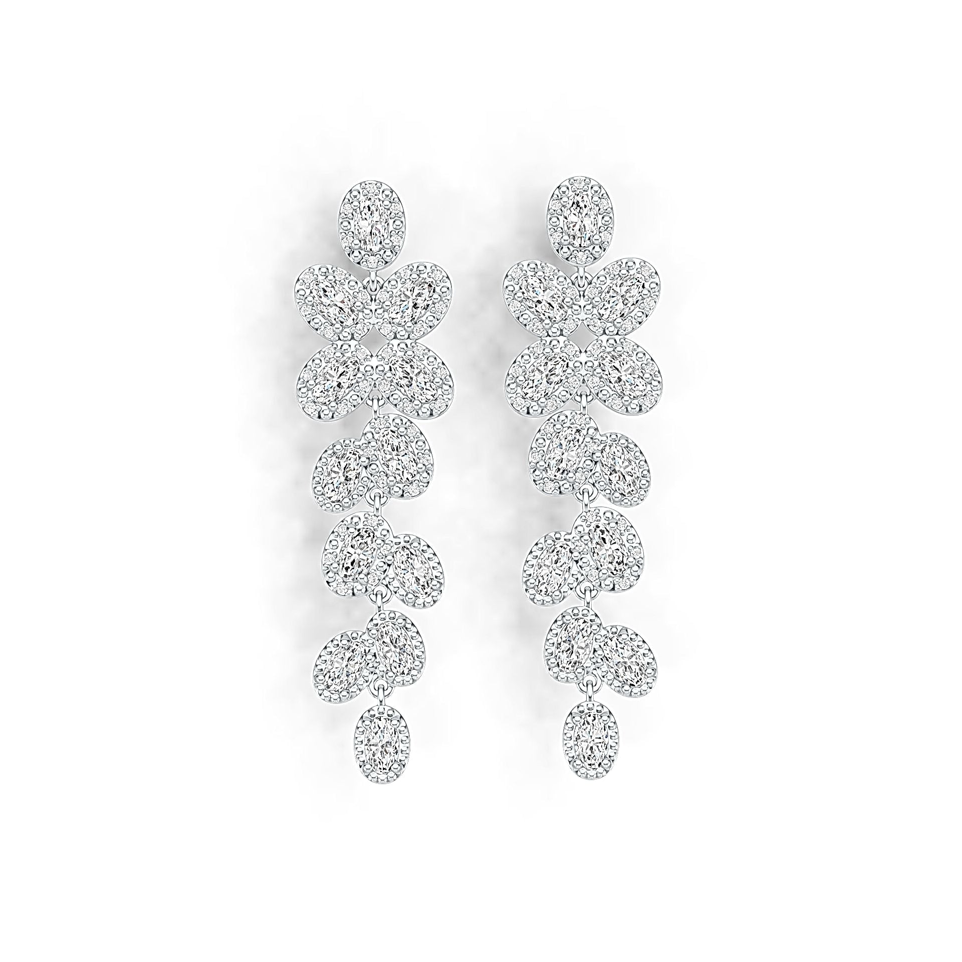 Sterling Silver Semi Mount Earrings Setting Oval OV 5x3mm Syzjewelry