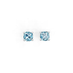 Sterling Silver Semi Mount Earrings Setting Cushion CU 6X6mm DHJ