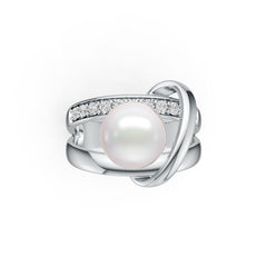 Sterling Silver Semi Mount Ring Setting Round RD 9.5mm DHJ