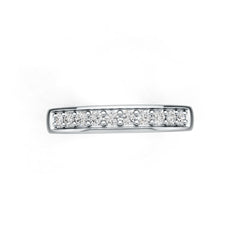 Sterling Silver Semi Mount Ring Setting Round RD 2x2mm DHJ