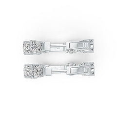 Sterling Silver Semi Mount Earrings Setting Round RD 5x5mm DHJ