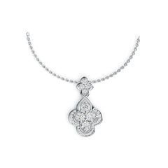 Sterling Silver Semi Mount Pendant Setting Round RD 4x4mm DHJ