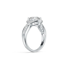Sterling Silver Semi Mount Ring Setting Round RD 8x8mm DHJ