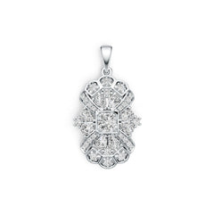 Sterling Silver Semi Mount Pendant Setting Round RD 5X5mm DHJ