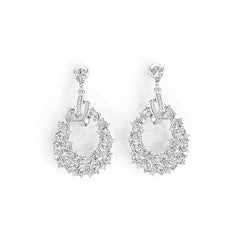 Sterling Silver Semi Mount Earrings Setting Pear PE 6x4mm OV 5x3mm OV 4x3mm DHJ