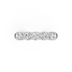 Sterling Silver Semi Mount Ring Setting Round RD 4x4mm 5 Stone Ring DHJ