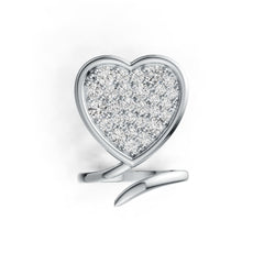 Sterling Silver Semi Mount Ring Setting Round RD 3.5mm DHJ