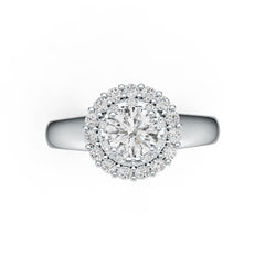 Sterling Silver Semi Mount Ring Setting Round RD 6x6mm Engagement Ring DHJ