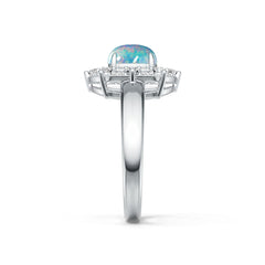 Sterling Silver Semi Mount Ring Setting Oval OV 8X6mm Cabochon DHJ