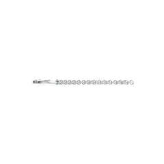 Sterling Silver Pendant Handcuff Theme with White Topaz or Moissanite - Syzjewelry