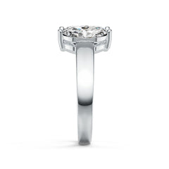Sterling Silver Semi Mount Ring Setting Marquise MQ 10X5mm 3-Stone Ring DHJ