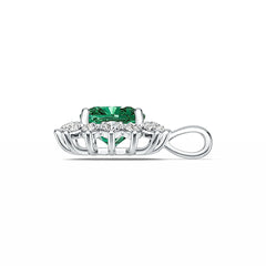 Sterling Silver Semi Mount Pendant Setting Cushion CU 8X8mm Syzjewelry