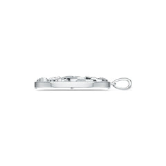 Sterling Silver Semi Mount Pendant Setting Round RD 31.5x31.5mm DHJ