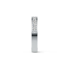 Sterling Silver Ring Heart Theme with White Topaz or Moissanite - Syzjewelry