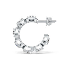 Sterling Silver Semi Mount Earrings Setting Round RD 5x5mm DHJ