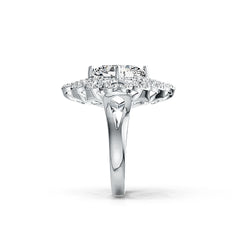 Sterling Silver Semi Mount Ring Setting Cushion CU 10X10mm Vintage Style - Syzjewelry