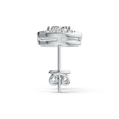 Sterling Silver Semi Mount Earrings Setting Oval OV 6x4mm Stud Syzjewelry