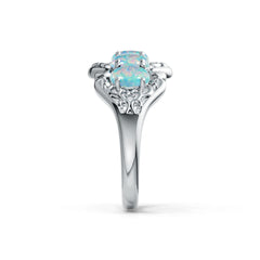 Sterling Silver Semi Mount Ring Setting Oval OV 6X4mm DHJ