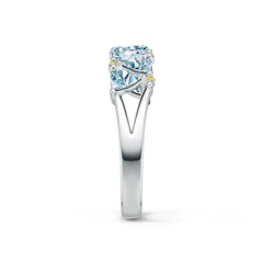 Sterling Silver Semi Mount Ring Setting Trillion TR 4X4mm DHJ