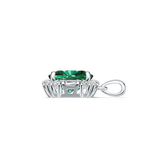Sterling Silver Semi Mount Pendant Setting Cushion CU 12X10mm DHJ