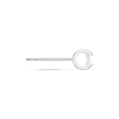 Sterling Silver Earrings Dangle Drop with White Topaz or Moissanite DHJ