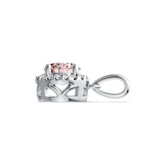 Sterling Silver Semi Mount Pendant Setting Round RD 6X6mm Halo Syzjewelry