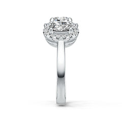 Sterling Silver Semi Mount Ring Setting Oval OV 6X4mm with White Topaz Syzjewelry