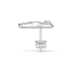 Sterling Silver Semi Mount Earrings Setting Round RD 1.5mm DHJ