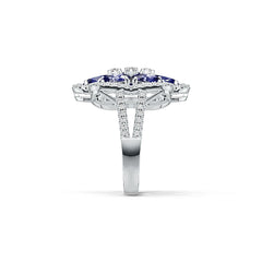 Sterling Silver Semi Mount Ring Setting Oval OV 6X4mm DHJ