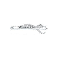 Sterling Silver Pendant Seahorse Theme with White Topaz or Moissanite DHJ