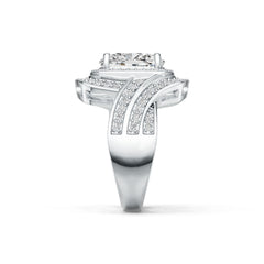 Sterling Silver Semi Mount Ring Setting Cushion CU 11X9mm DHJ