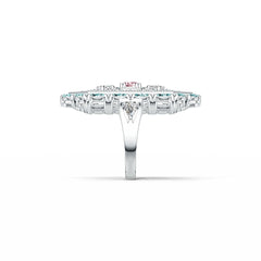 Sterling Silver Semi Mount Ring Setting Round RD 5x5mm PE 4x2mm DHJ