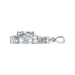 Sterling Silver Semi Mount Pendant Setting Oval OV 10X8mm Vintage-Inspired DHJ