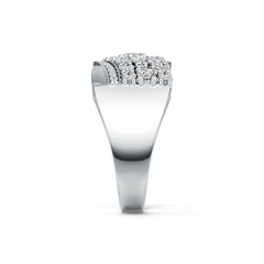 Sterling Silver Semi Mount Ring Setting Oval OV 4X3mm with White Topaz DHJ
