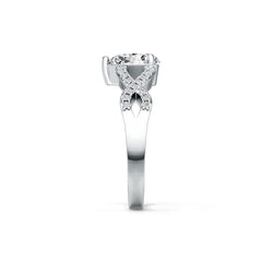 Sterling Silver Semi Mount Ring Setting Pear PE 9X7mm DHJ