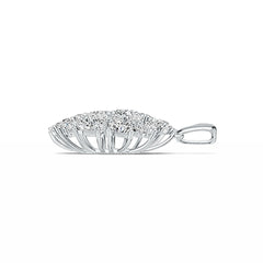 Sterling Silver Semi Mount Pendant Setting Pear PE 7X5mm OV 5X4mm DHJ