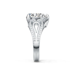 Sterling Silver Semi Mount Ring Setting Pear PE 12X10mm DHJ