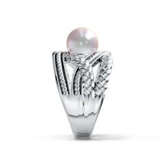 Sterling Silver Semi Mount Ring Setting Round RD 9x9mm DHJ