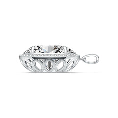 Sterling Silver Semi Mount Pendant Setting Oval OV 21X16mm DHJ