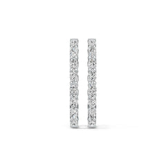 Sterling Silver Semi Mount Earrings Setting Oval OV 5X3mm Hoop - Syzjewelry