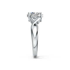 Sterling Silver Semi Mount Ring Setting Oval OV 9X7mm Twist Shank DHJ