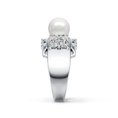 Sterling Silver Semi Mount Ring Setting Round RD 8x8mm DHJ