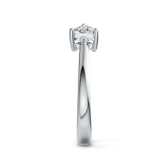 Sterling Silver Semi Mount Ring Setting Trillion TR 4X4mm DHJ