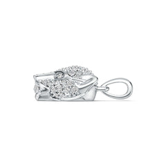 Sterling Silver Semi Mount Pendant Setting Round RD 1.5mm DHJ