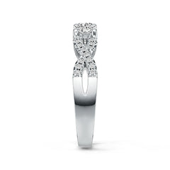 Sterling Silver Semi Mount Ring Setting Round RD 4x4mm DHJ