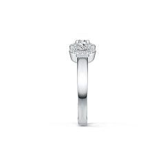 Sterling Silver Semi Mount Ring Setting Oval OV 4X3mm with White Topaz - Syzjewelry